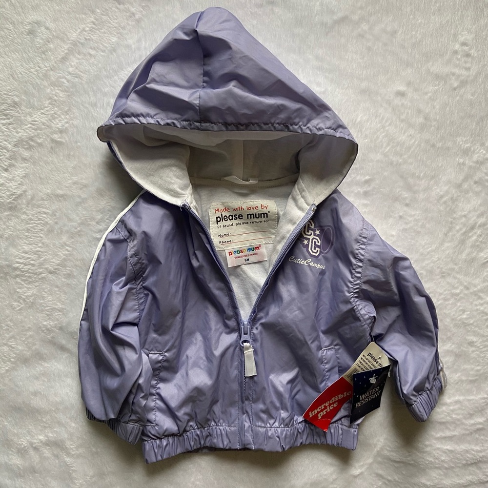 NWT Windbreaker Jacket with Lining 6 mon